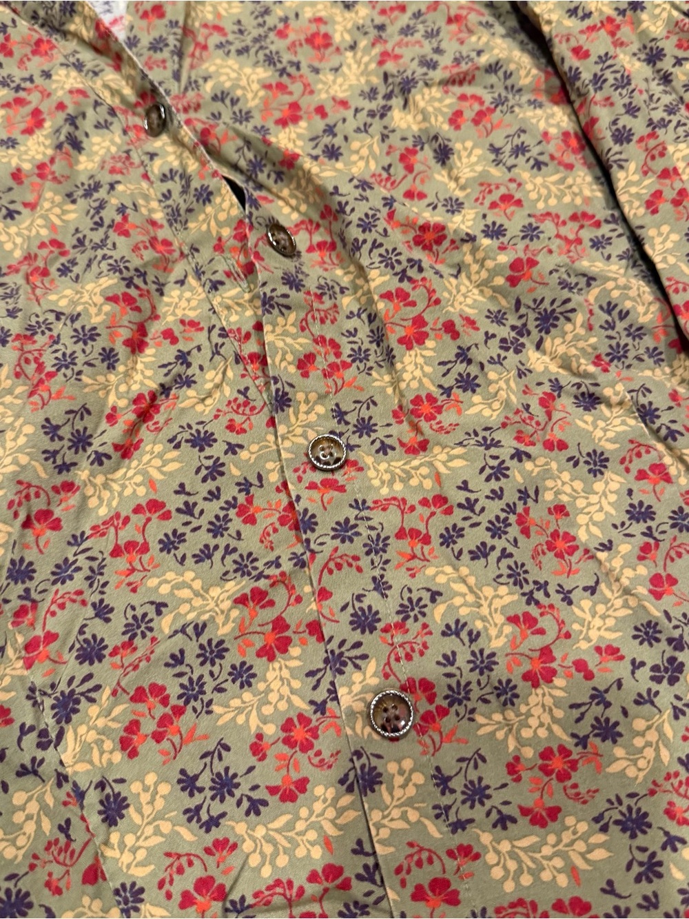 Multicolored Floral L.L. Bean Button Up - Picture 4 of 4